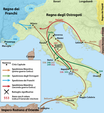 Guerra gotica - anno 535 > 553